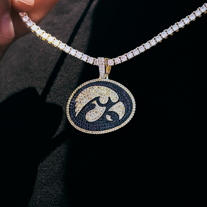 Iowa Hawkeyes Official NCAA Logo Pendant