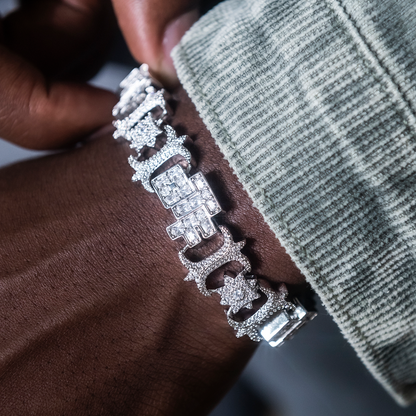 OTF Baguette Infinity Bracelet- 17mm