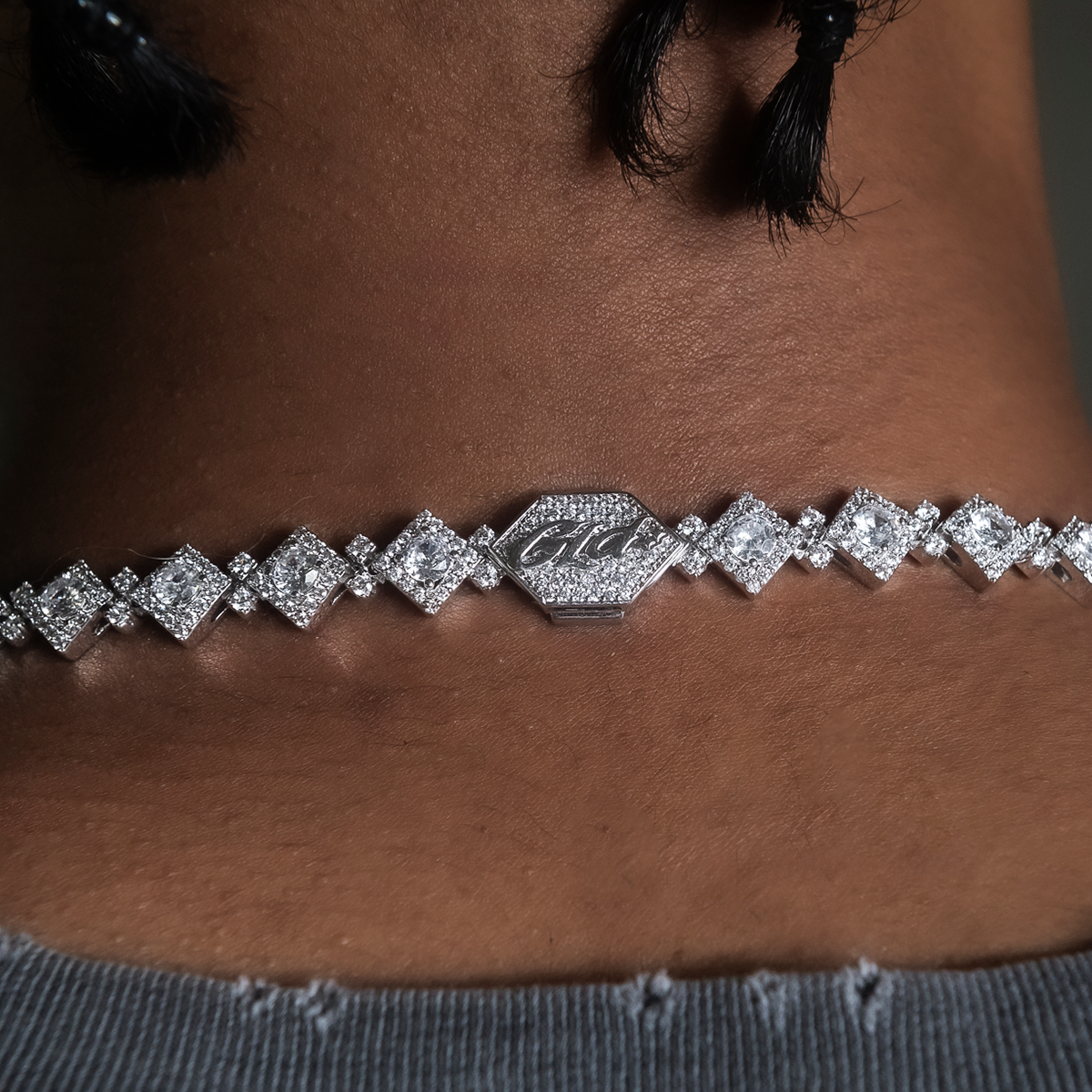 Cloister Link Chain in White Gold