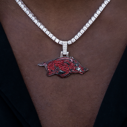 Arkansas Razorbacks Official NCAA Logo Pendant