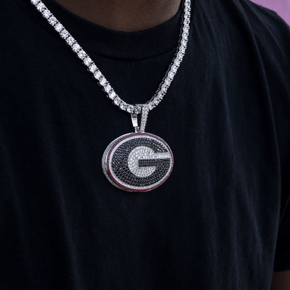 Large Georgia Bulldogs Official NCAA Logo Pendant