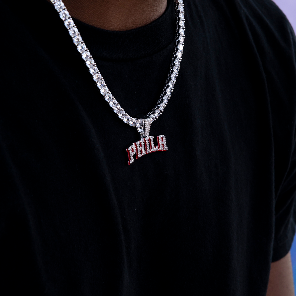 Philadelphia 76ers City Logo Pendant