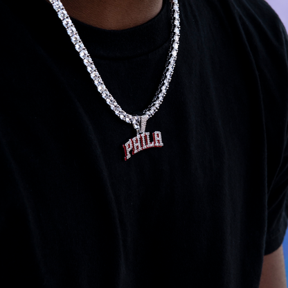 Philadelphia 76ers City Logo Pendant
