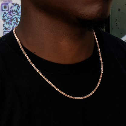 Popcorn Chain in Rose Gold- 4mm