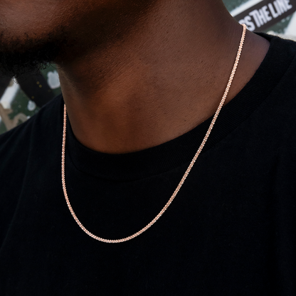 Popcorn Chain in Rose Gold- 2mm