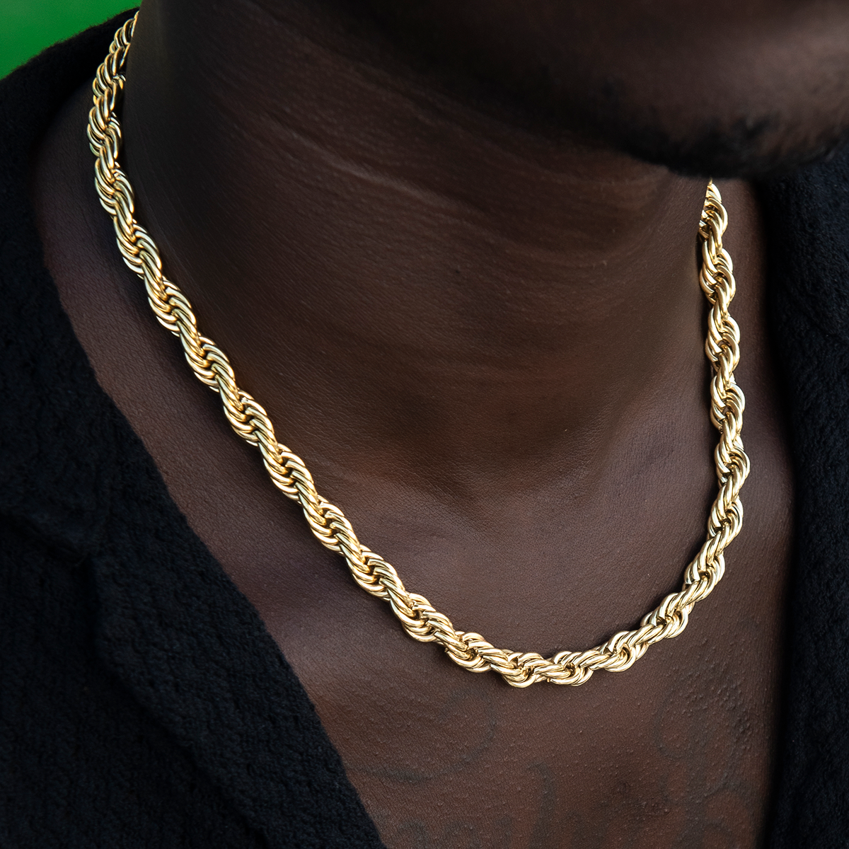 Rope Chain in Yellow Gold - 2mm