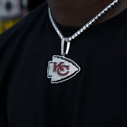 Kansas City Chiefs Official NFL Large Logo Pendant
