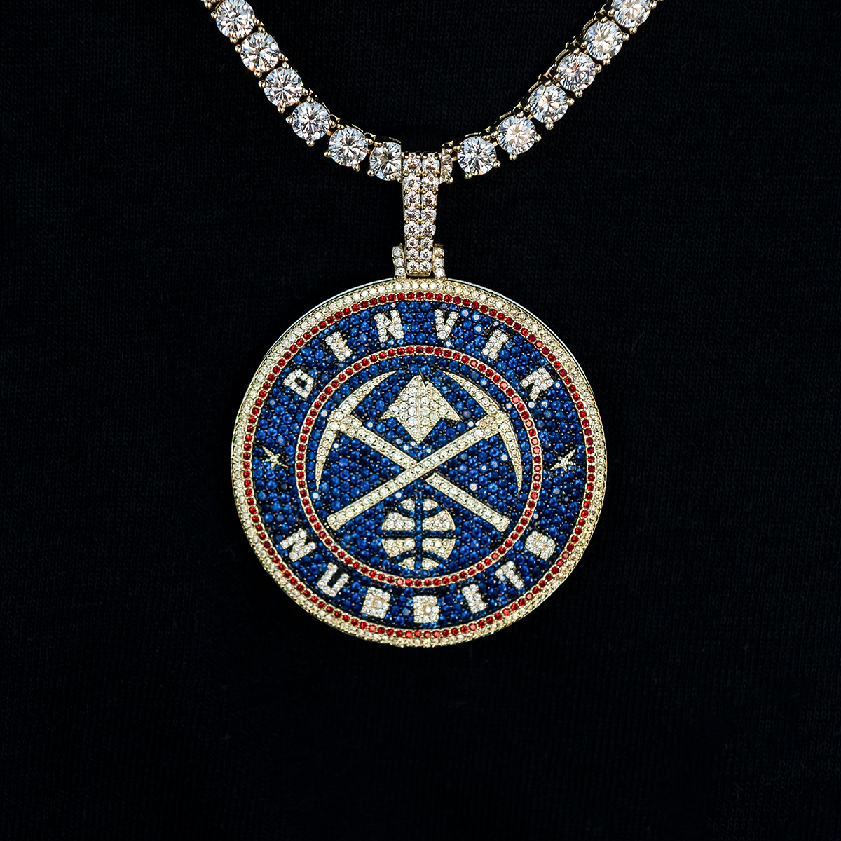 Denver Nuggets Official NBA Large Logo Pendant