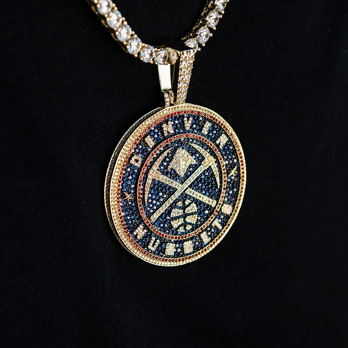Denver Nuggets Official NBA Large Logo Pendant