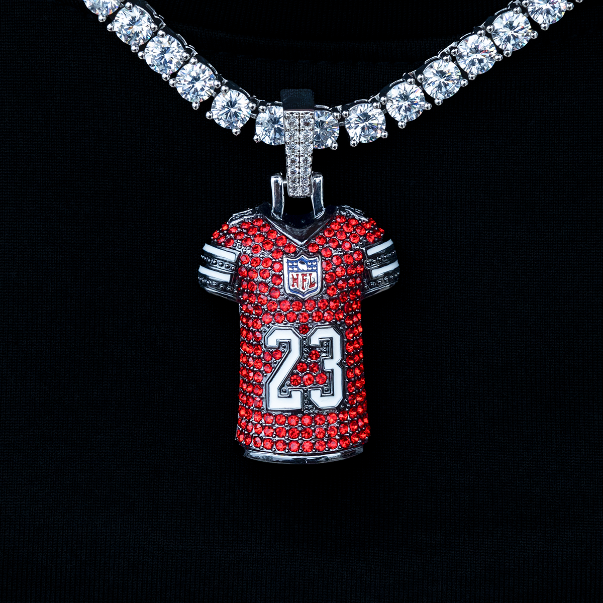 San Francisco 49ers Christian McCaffrey Jersey Pendant