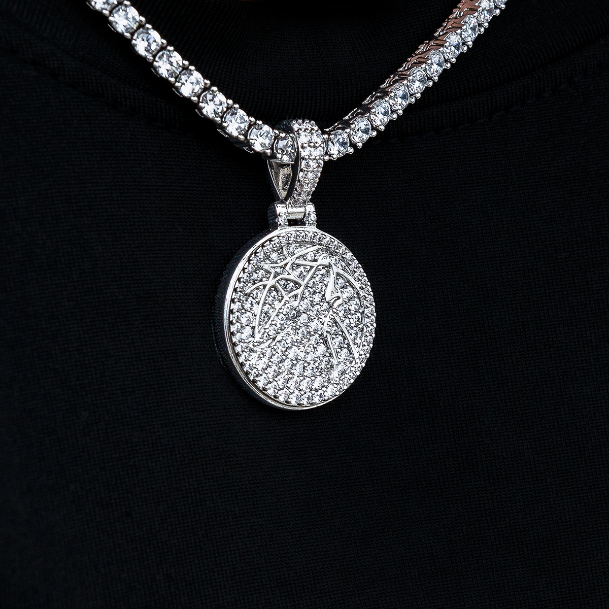 Minnesota Timberwolves Official NBA Micro Logo Pendant in White Gold