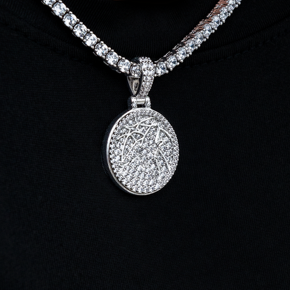 Minnesota Timberwolves Official NBA Micro Logo Pendant in White Gold