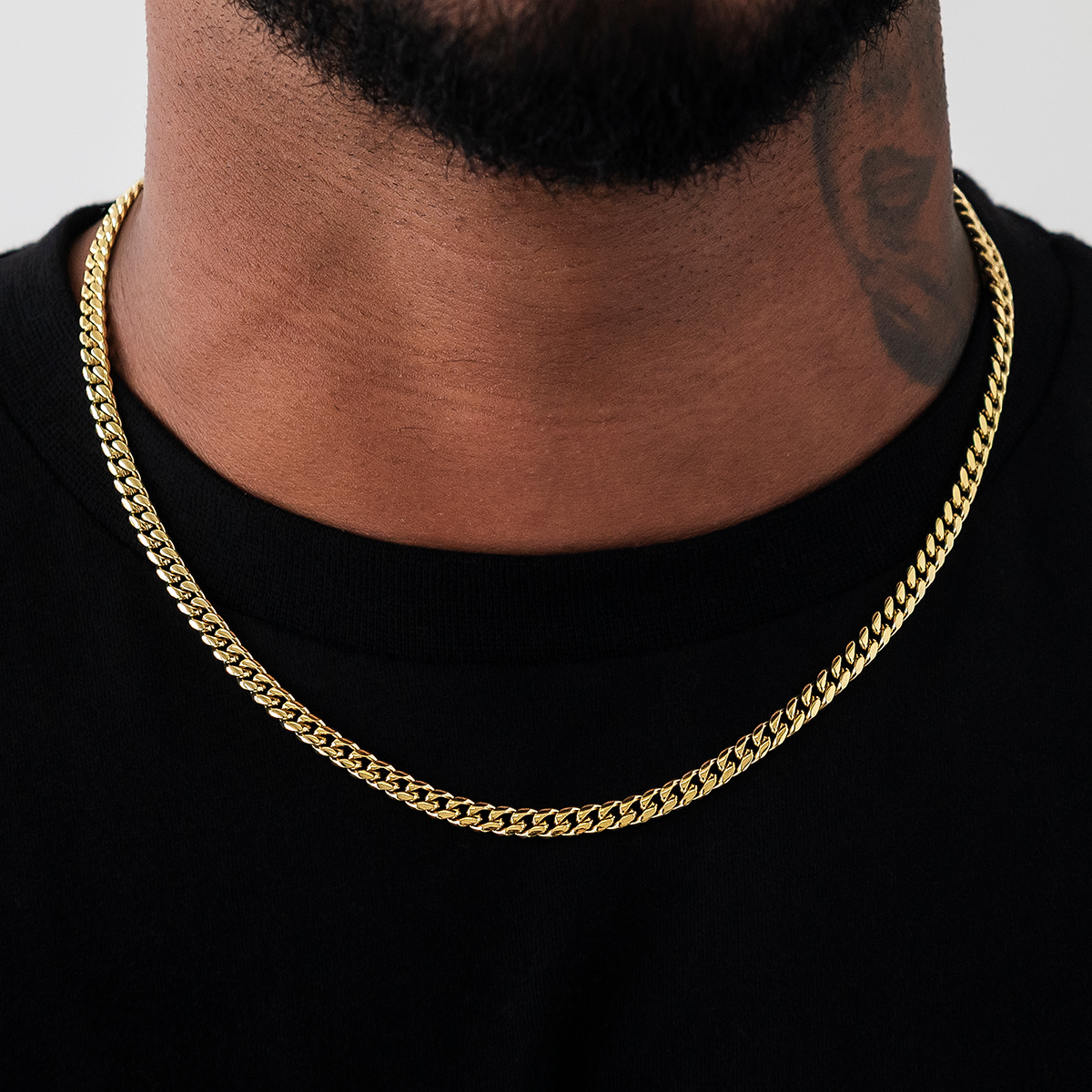 Cuban Link Chain in Yellow Gold - 5mm