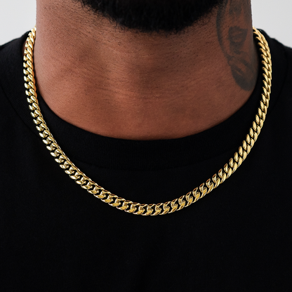 Miami Cuban Link Chain in Yellow Gold - 8mm