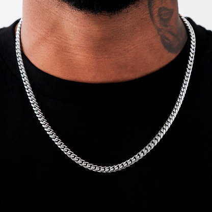 GLD Signature Cuban in White Gold - 6mm