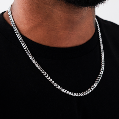 GLD Signature Cuban in White Gold - 6mm