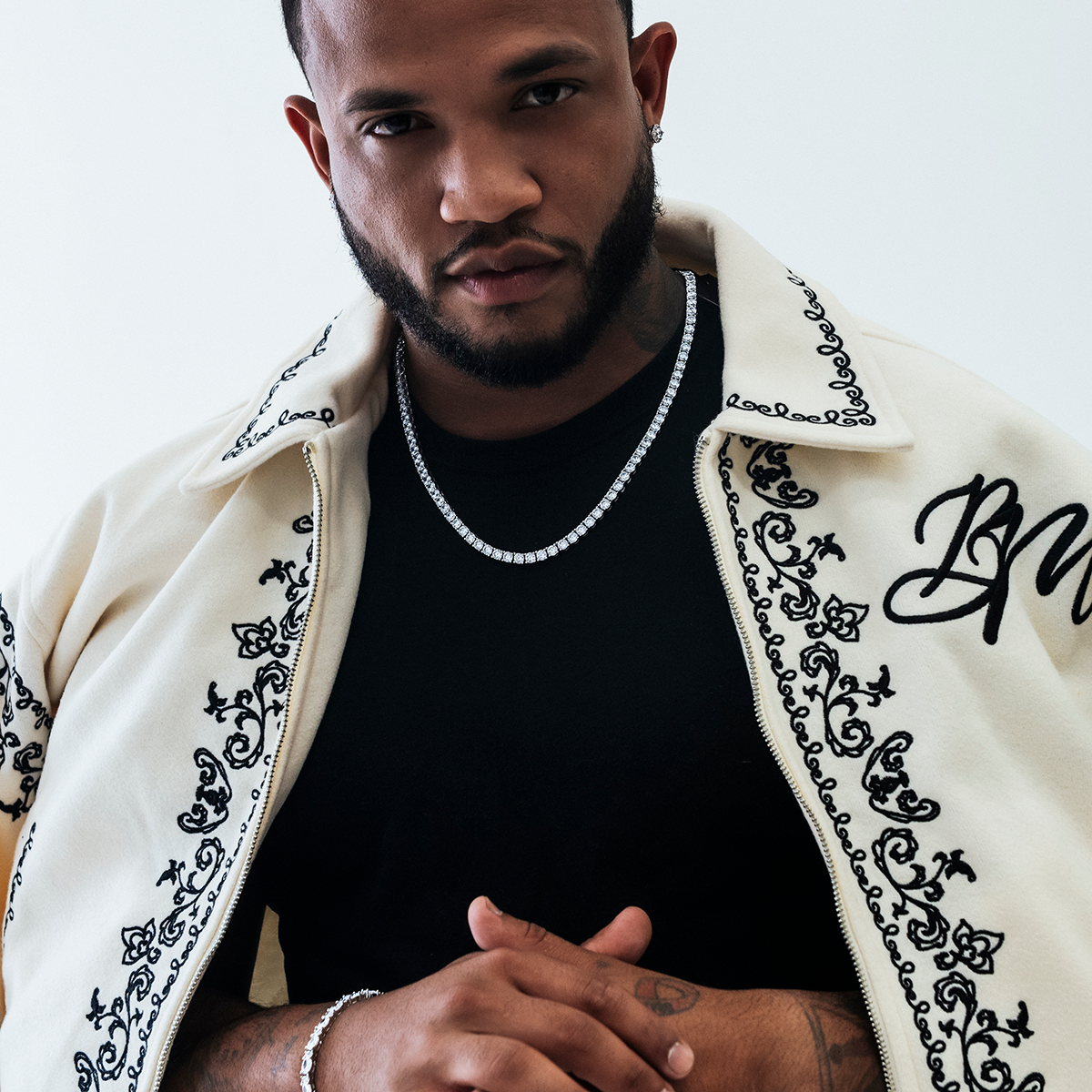 Diamond Tennis Necklace in White Gold- 5mm