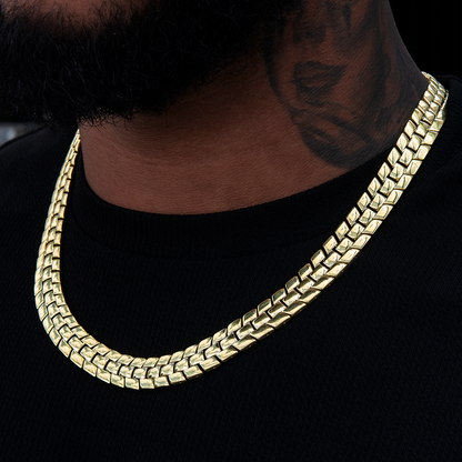 12MM Spine Chain - Yellow Gold