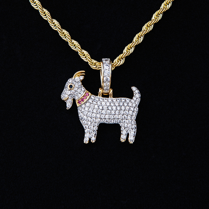 Micro GOAT Pendant in Yellow Gold