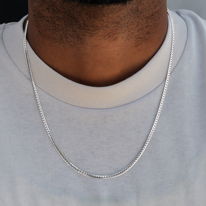 South Beach Cuban™ Chain in White Gold - 3mm