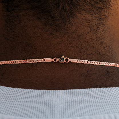 South Beach Cuban™ Chain in Rose Gold- 3mm