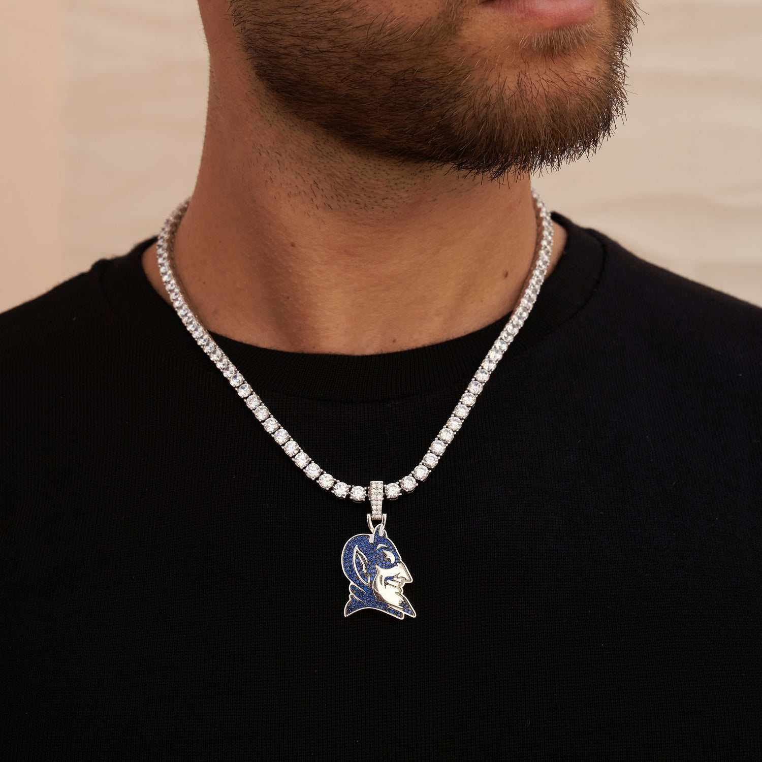 Duke Blue Devil Official NCAA Head Pendant