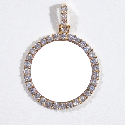 3D CIRCLE CUSTOM PICTURE PENDANT SMALL SIZE