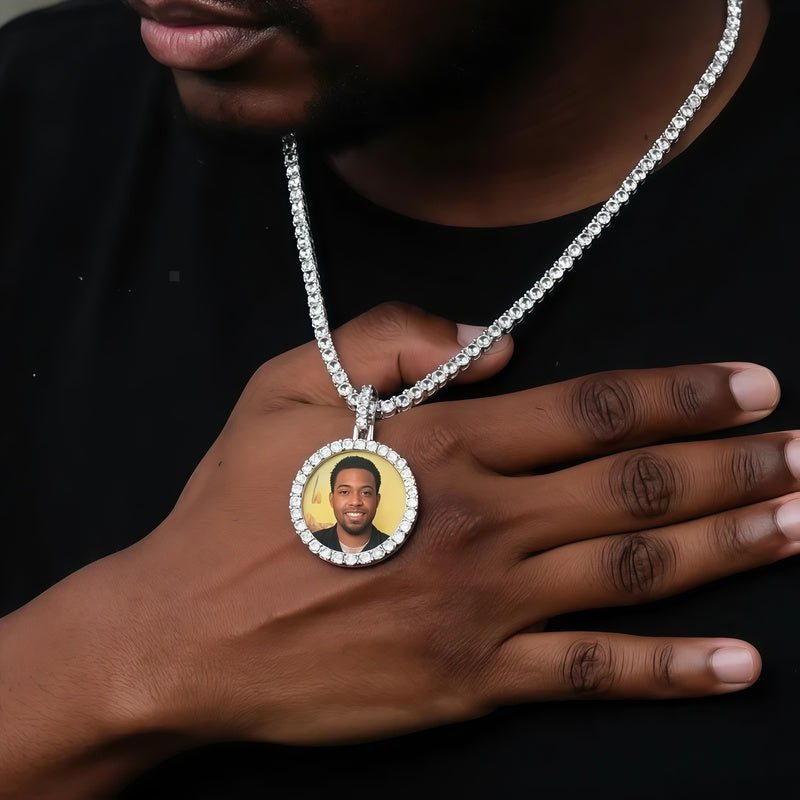 3D CIRCLE CUSTOM PICTURE PENDANT SMALL SIZE