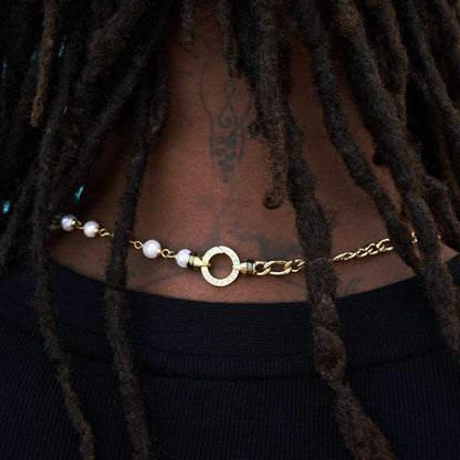 Figaro Link + Pearl Chain