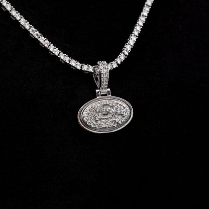 San Francisco 49ers Official NFL Micro Logo Pendant - White Gold