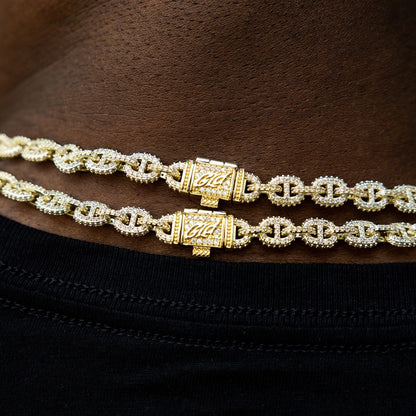 Micro Valentina Chain in Yellow Gold