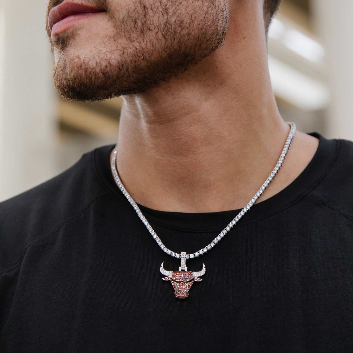 Chicago Bulls Official NBA Logo Pendant