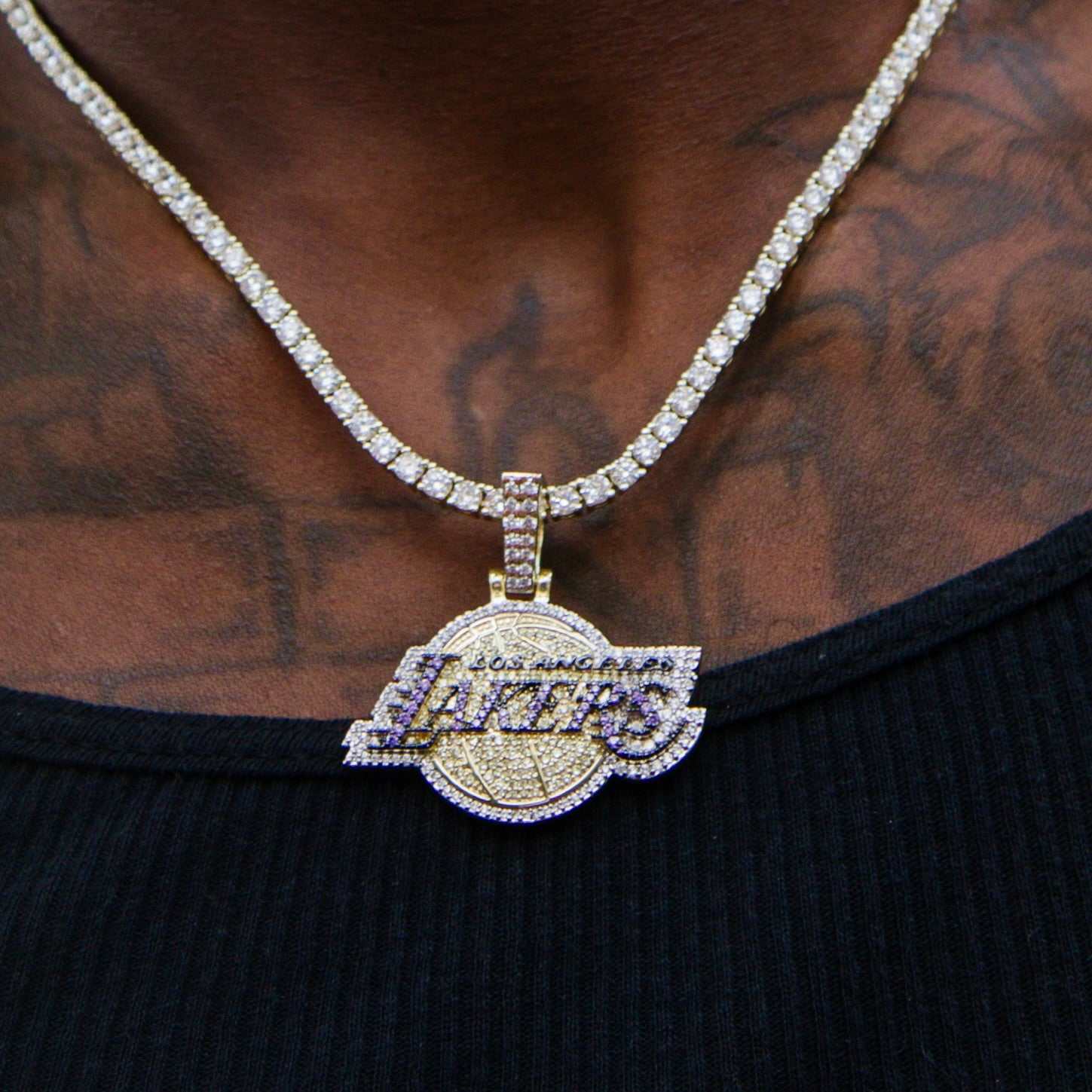 Los Angeles Lakers Official NBA Logo Pendant