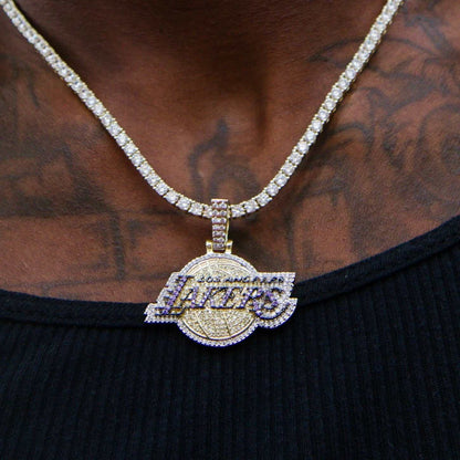 Los Angeles Lakers Official NBA Logo Pendant