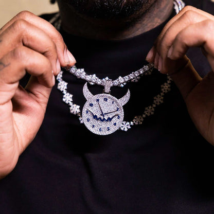 Fivio Demon Time Pendant - White Gold