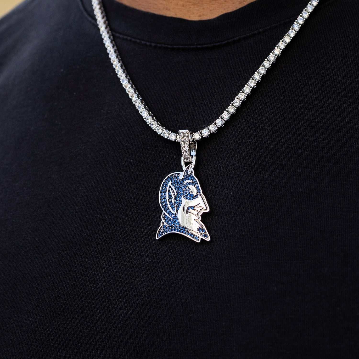 Duke Blue Devil Official NCAA Head Pendant