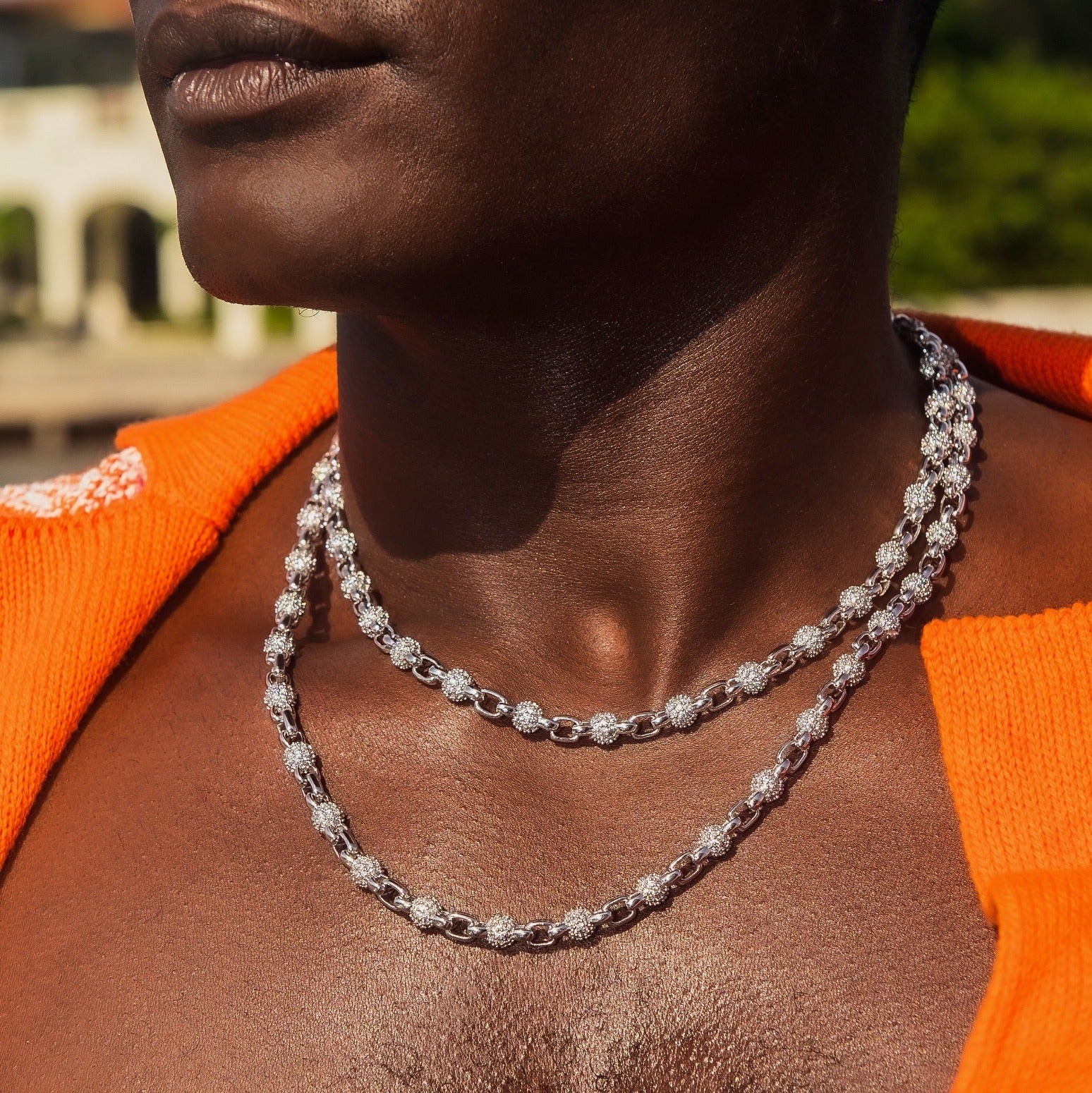 Iced Ball Box Link Chain