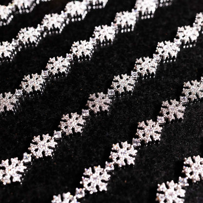 Fivio Snowflake Bracelet - White Gold