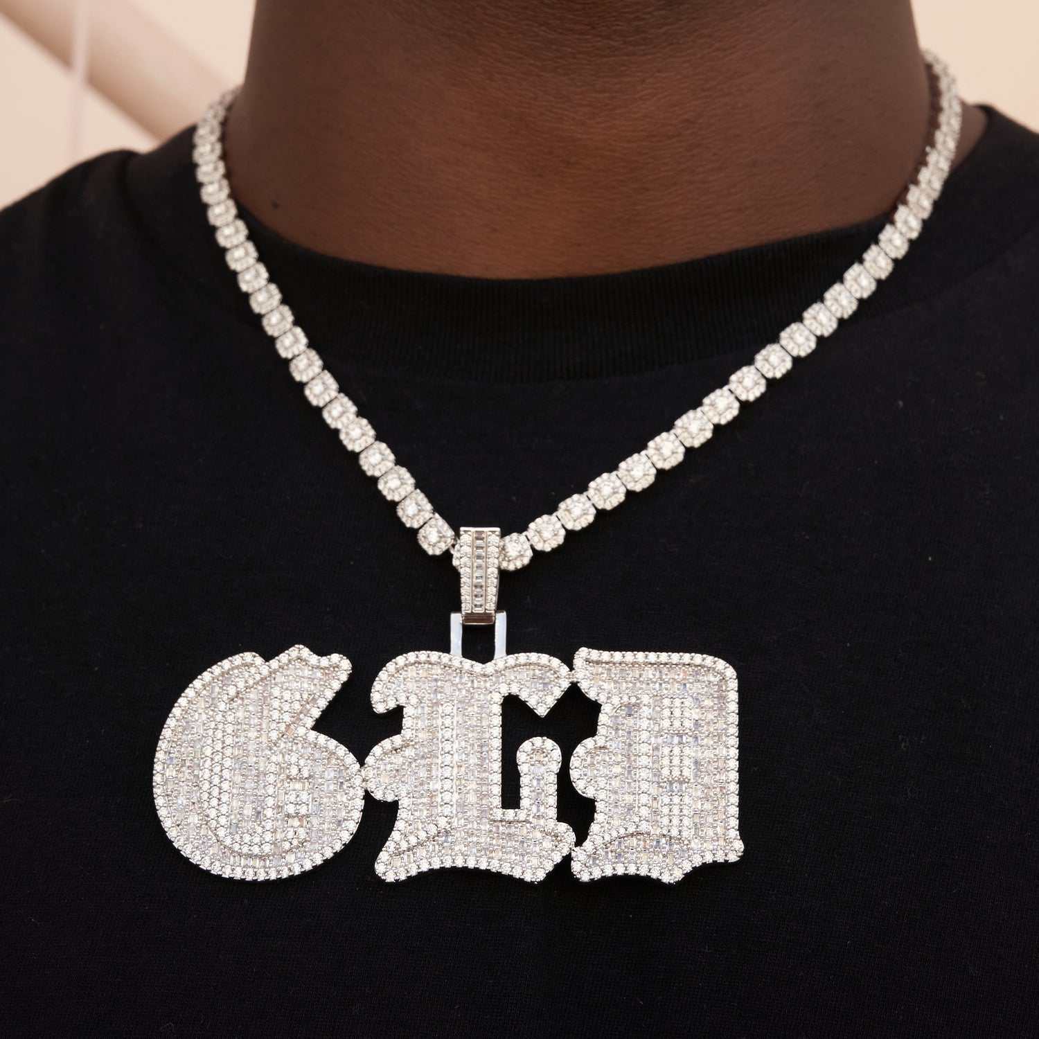 Custom Name Plate Baguette Gothic Font