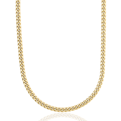 Cuban Link Chain in Yellow Gold - 5mm