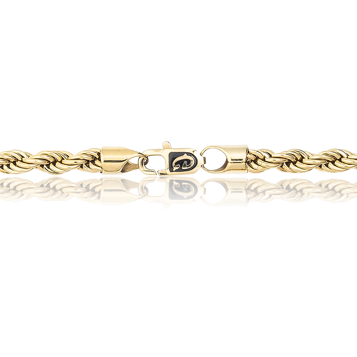 Rope Chain in Yellow Gold- 6mm
