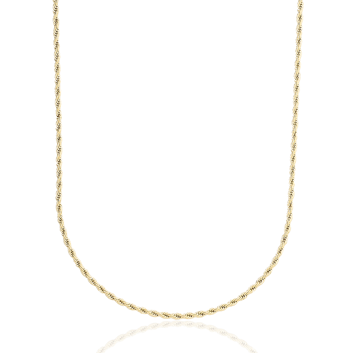 Rope Chain in Yellow Gold - 2mm