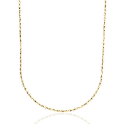 Rope Chain in Yellow Gold - 2mm