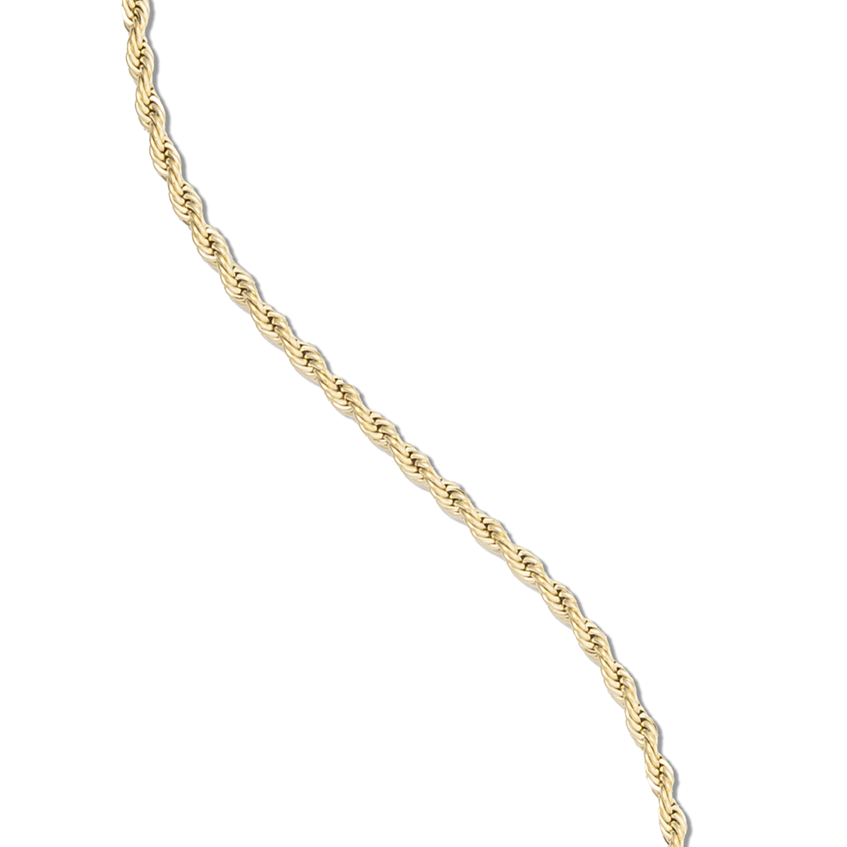Rope Chain in Yellow Gold - 2mm