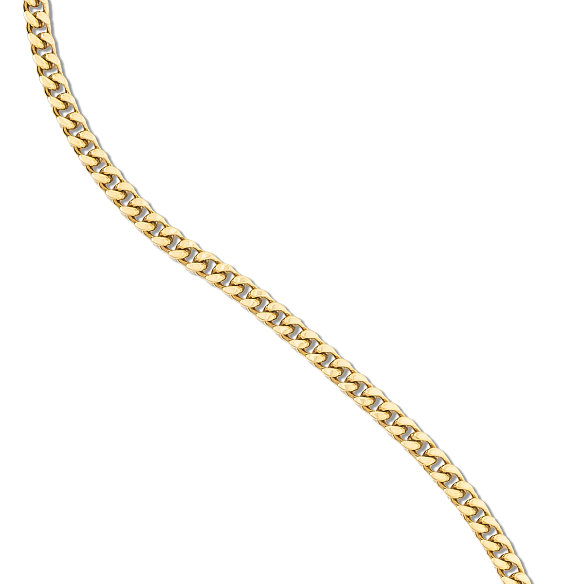 Micro Cuban in Yellow Gold- 3mm