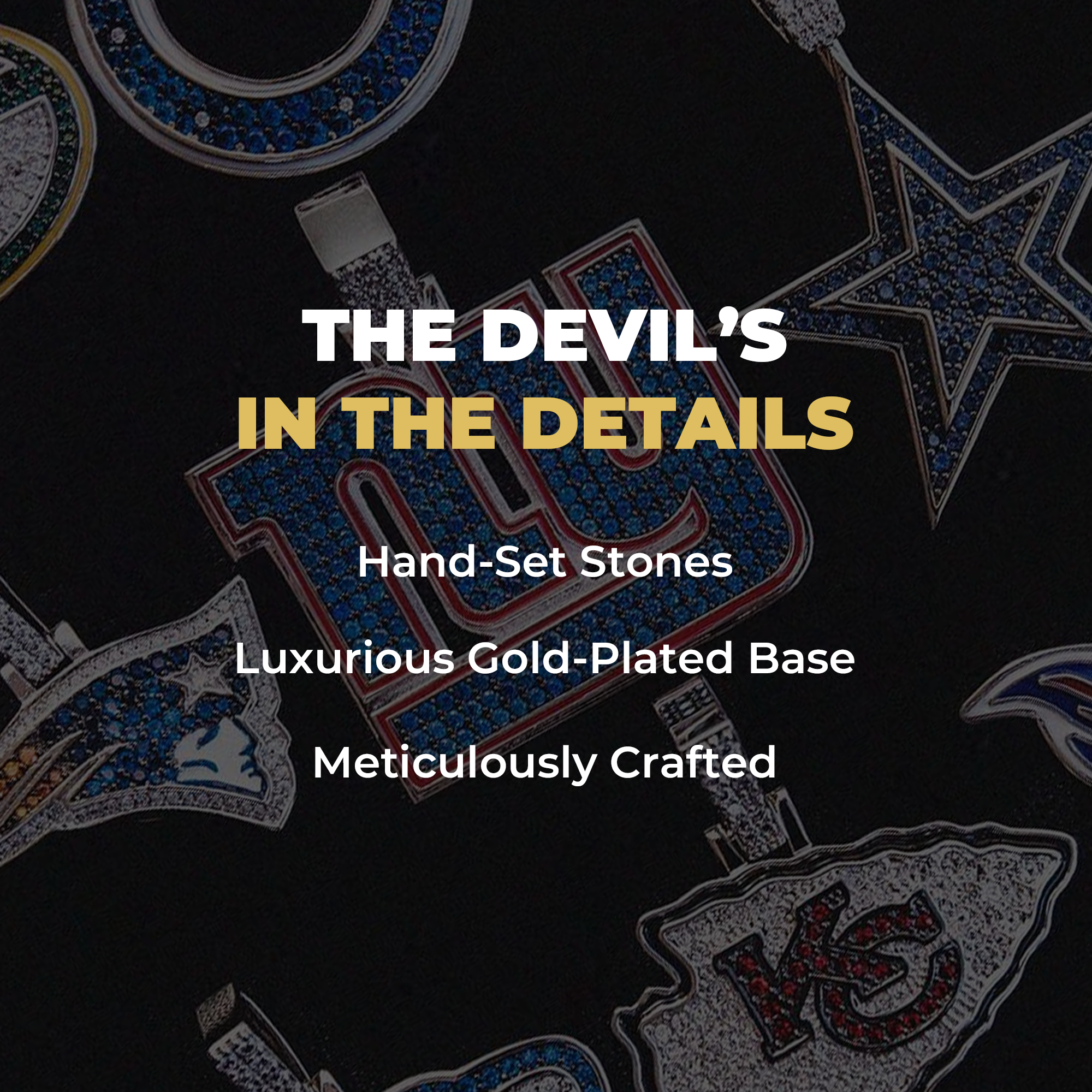 Los Angeles Rams Official NFL Micro Logo Pendant - Yellow Gold