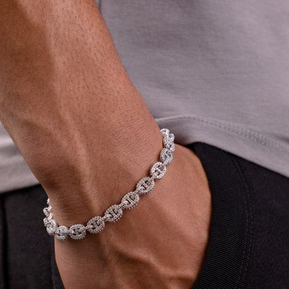 Micro Valentina Bracelet in White Gold