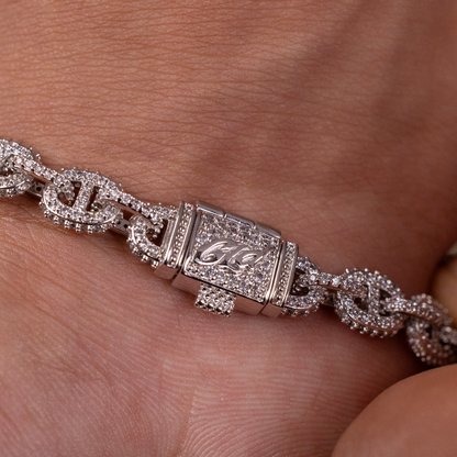 Micro Valentina Bracelet in White Gold