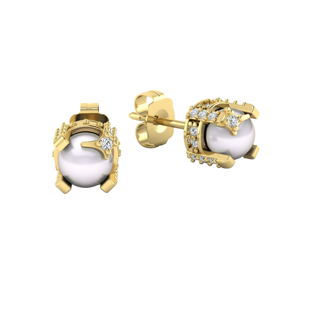 Gemstone Stud Earrings