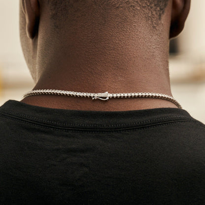 3MM Diamond Cross Tennis Chain